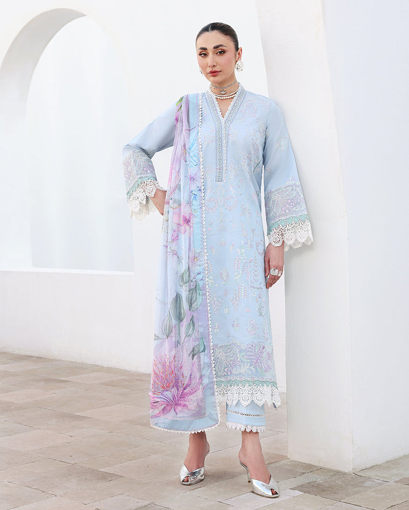 Roheenaz Floral Reveire Lawn – Morning Petal