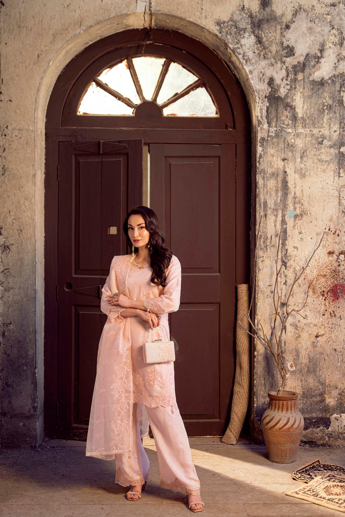 Guzel Sitara 3PC Pret/Stitched Eid Organza Suit with Clutch – Tara