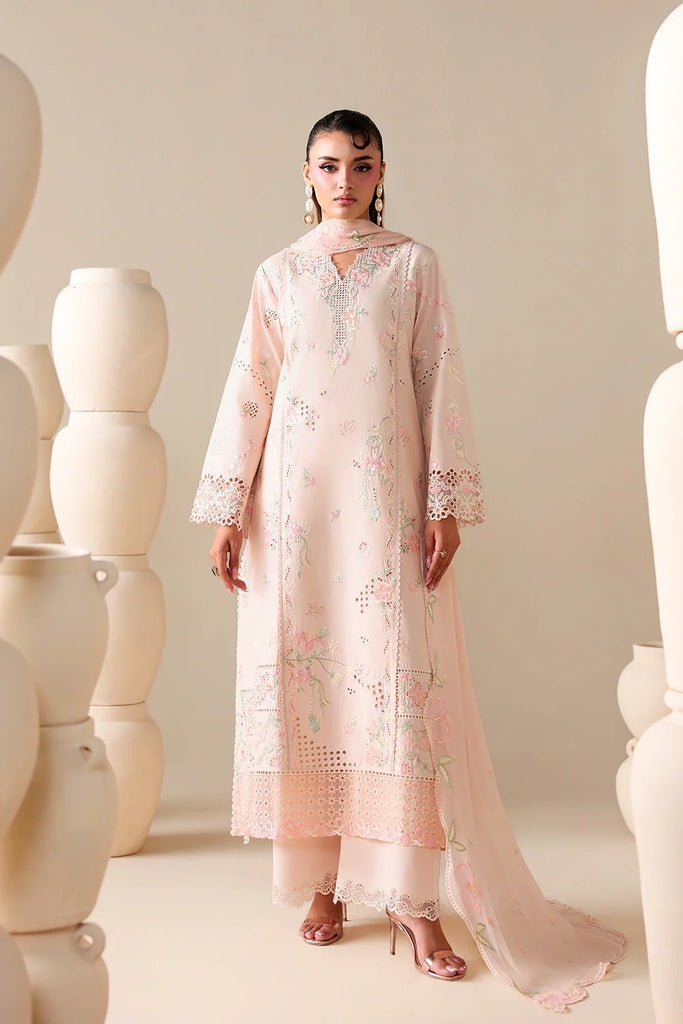 Azure Luxury Lawn – Peachy Meadow