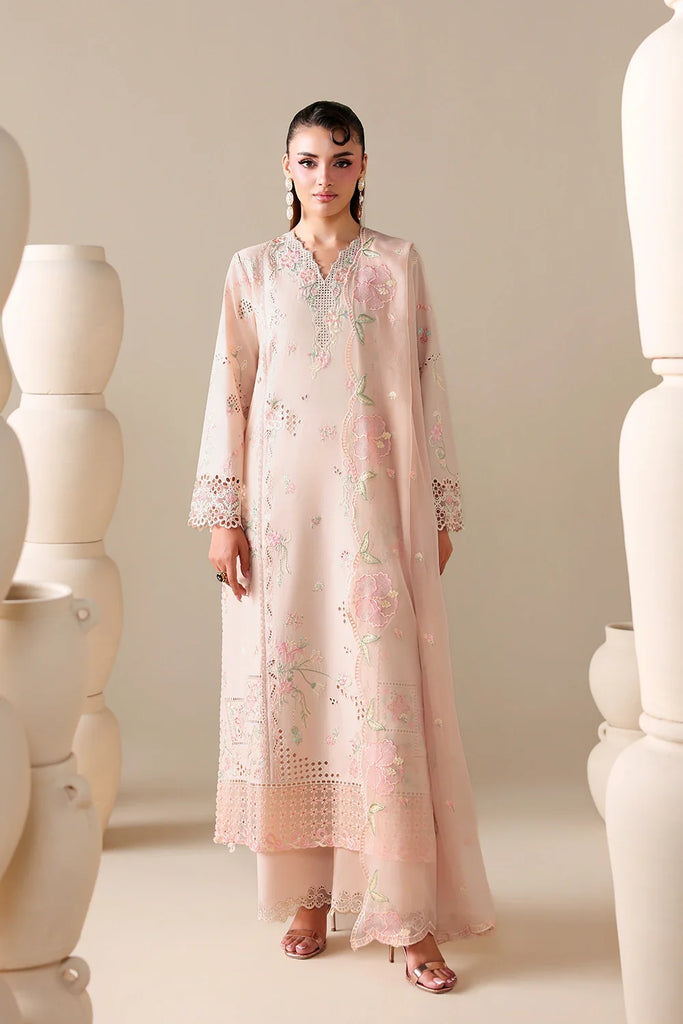 Azure Luxury Lawn – Peachy Meadow