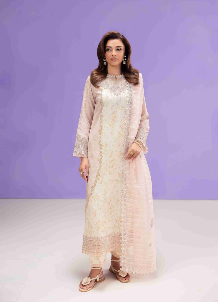 Aabyaan Eid Pret 3PC Stitched Lawn – ZEMEL AP-05
