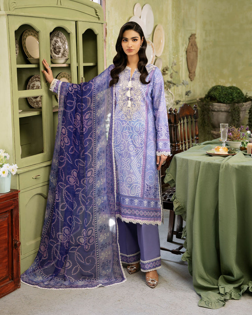 Roheenaz Flora Printed Lawn – Celestia