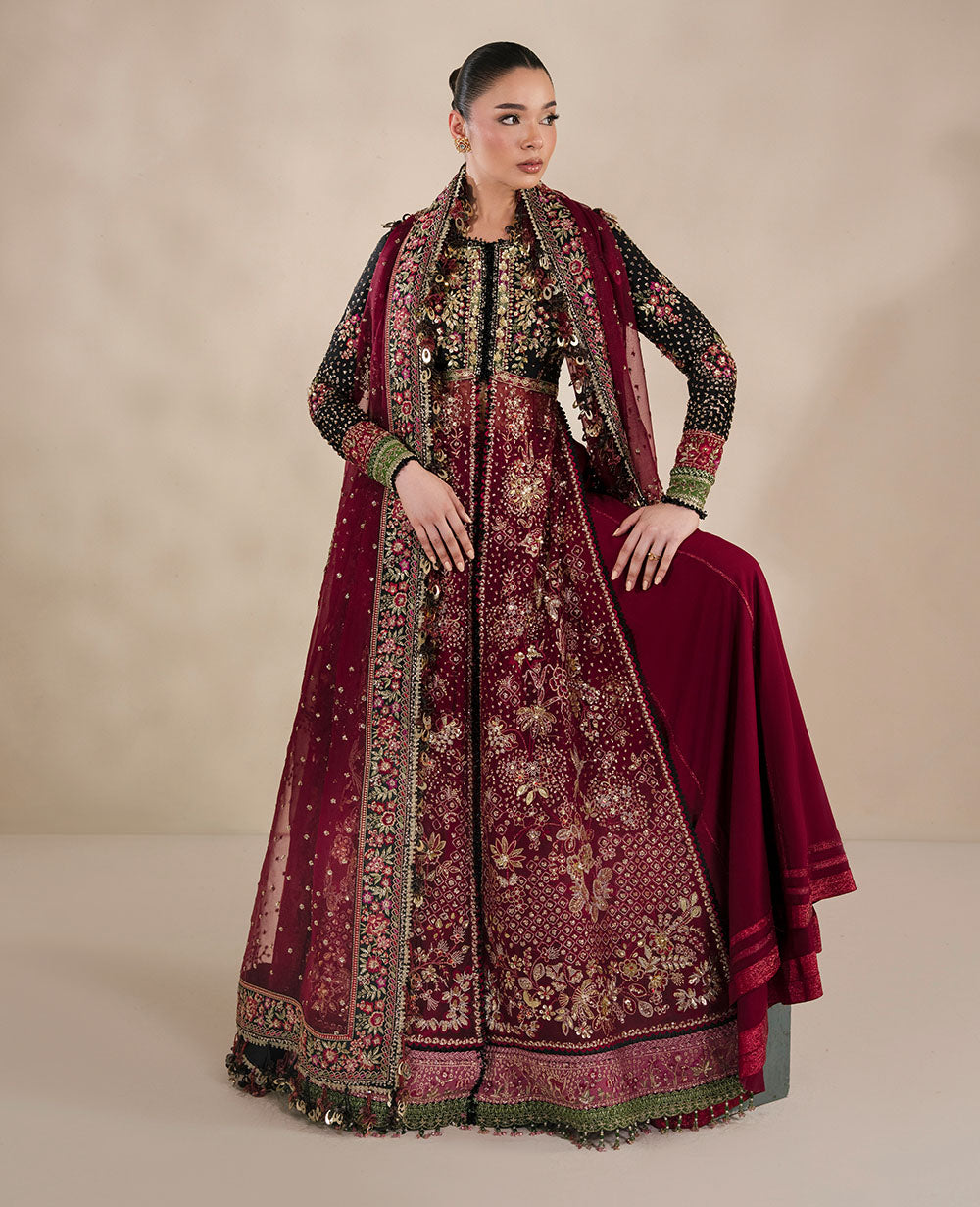 black and red pakistani wedding dresses Black Red Lehenga Choli for Pakistani Bridal Dresses LARGE