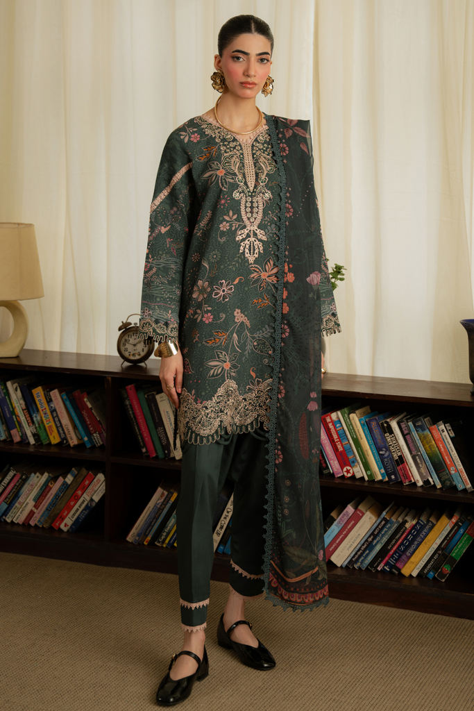 Aabyaan Print Luxe Linen – ROSALIE (AK-11)