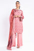 Alkaram Chamois Silk Suit With Printed Tissue Silk Dupatta – SK-08-24-Tea Pink