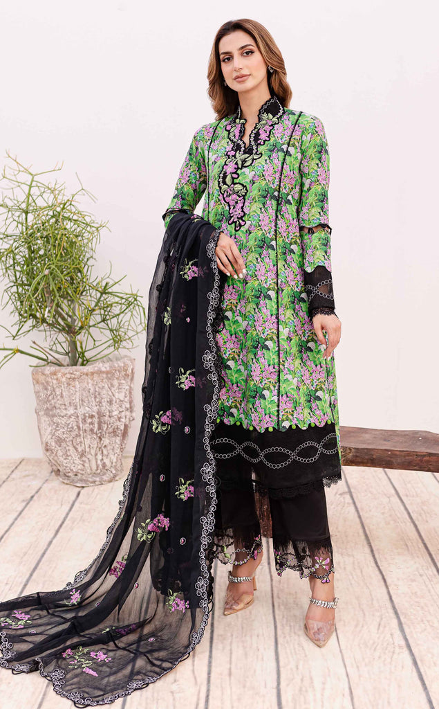 Sable Vogue Shiree Lawn Collection – Black Iris