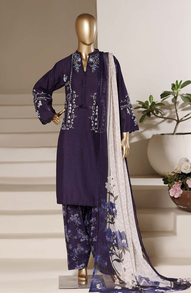 Sadabahar Eclair Stitched RTW – TWD-05 - Blue