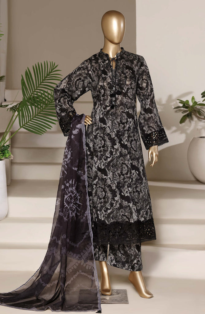 Sadabahar Peplum Stitched Lawn – D-04