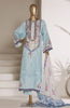 Sadabahar Printed Viscose Stitched RTW – D-02 - Blue