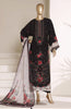 Sadabahar Printed Viscose Stitched RTW – D-05 - Black
