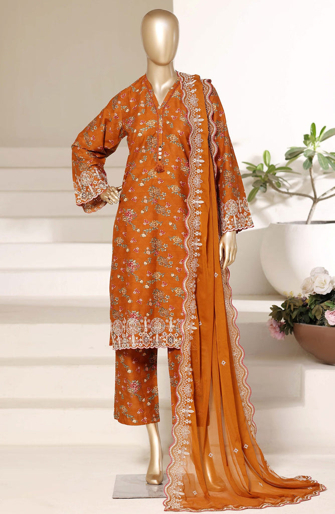 Sadabahar Regal Festive Stitched RTW – RD-03 - Orange