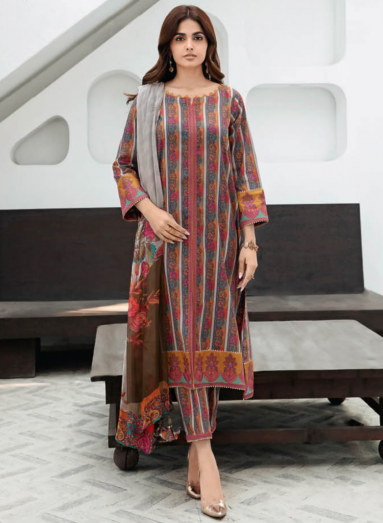Charizma Combination Embroidered Lawn Collection 2024 – 07