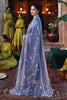 Cross Stitch Festive – Ethnic Blue - Embroidered Lawn