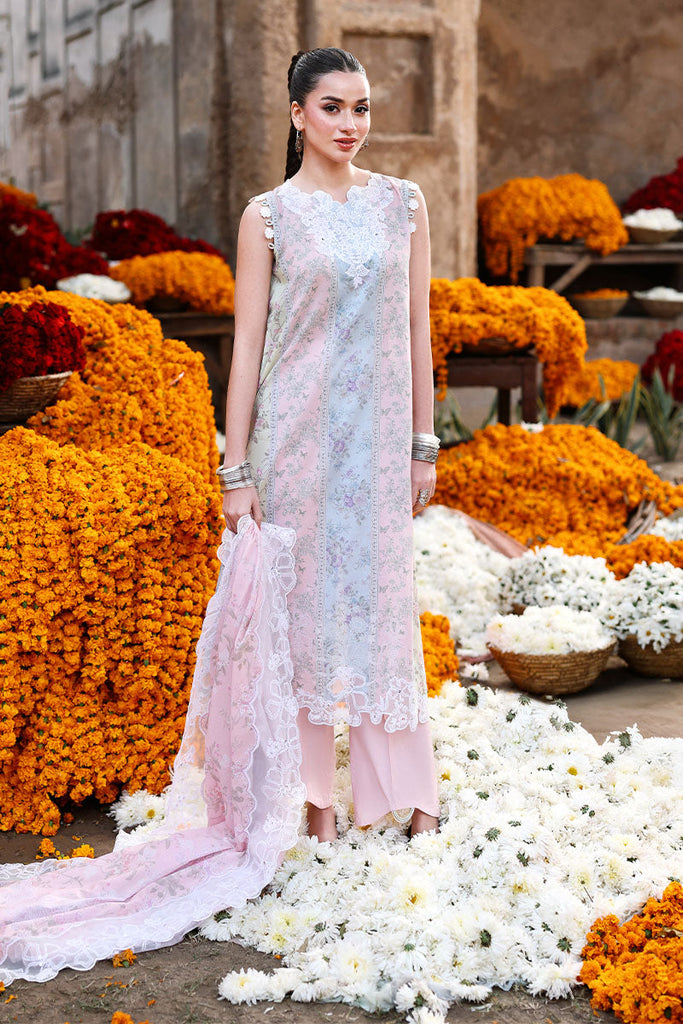 Cross Stitch Festive – Rose Veil - Printed Lawn