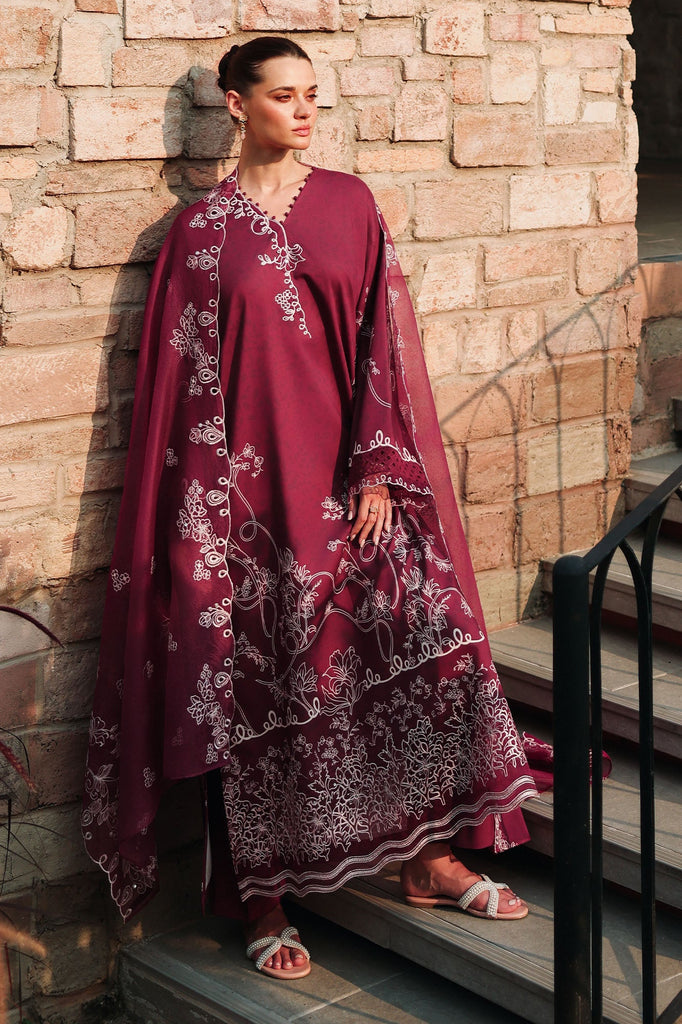Cross Stitch Eid Lawn Edit – Plum Essence