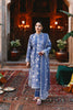 Cross Stitch Festive – Ethnic Blue - Embroidered Lawn