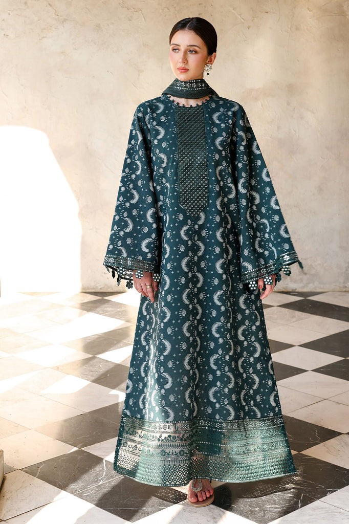 Cross Stitch Eid Lawn Edit – Teal Spruce