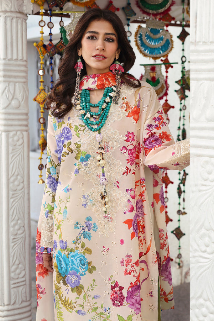 Zaha Neelum Luxury Lawn – ALYA (ZL25-07 B)