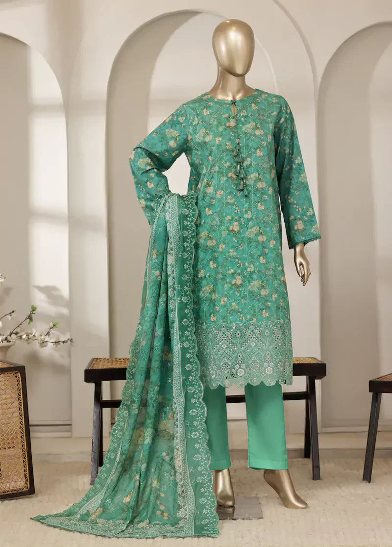 Black Embroidered Pakistani Lawn Suit