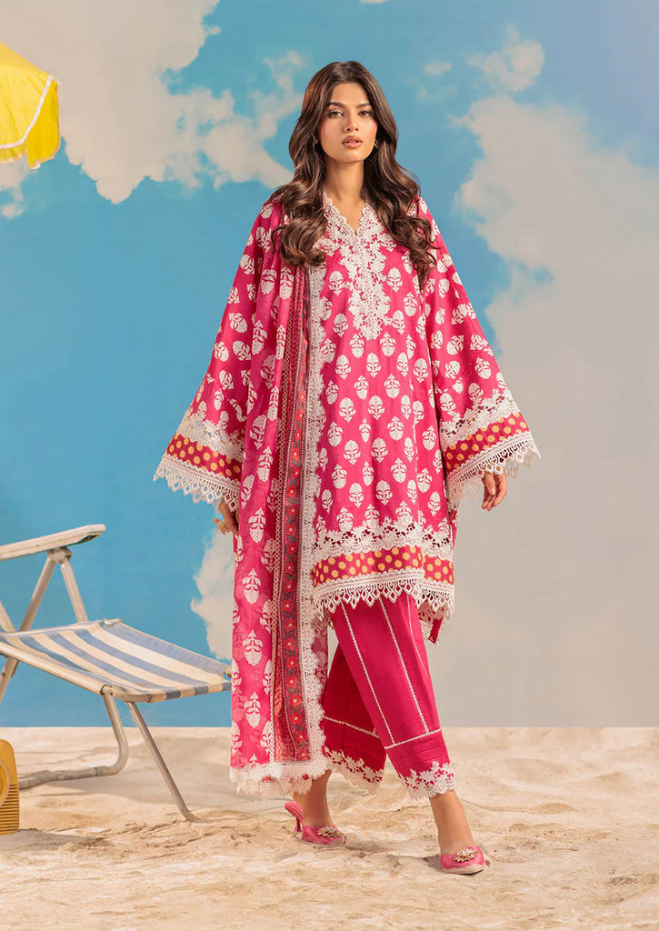 Bonanza Satrangi Tropical Horizons Lawn – Chintz (WSS25P3019)