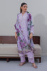 Zellbury Embroidered Shirt Shalwar Dupatta - Purple - Cambric Suit-0645
