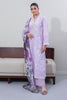 Zellbury Embroidered Shirt Shalwar Dupatta - Purple - Cambric Suit-0645