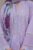 Zellbury Embroidered Shirt Shalwar Dupatta - Purple - Cambric Suit-0645