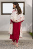 Zellbury Chikankari – Embroidered Shalwar Dupatta - 0075