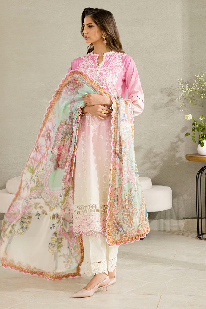 Zellbury Chikankari – Embroidered Shalwar Dupatta - 0083