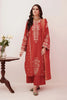 Zellbury Luxury Collection – Embroidered Shirt Shalwar Dupatta - Orange - Lawn Suit WULC22E30350