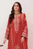 Zellbury Luxury Collection – Embroidered Shirt Shalwar Dupatta - Orange - Lawn Suit WULC22E30350