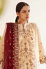 Zellbury Luxury Collection – Embroidered Shirt Shalwar Dupatta - Beige - Dobby Suit-0301 WULC23E30301