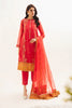 Zellbury Luxury Collection – Embroidered Shirt Shalwar Dupatta - Red - Organza Suit-0303 WULC23E30303