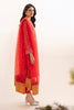 Zellbury Luxury Collection – Embroidered Shirt Shalwar Dupatta - Red - Organza Suit-0303 WULC23E30303