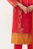 Zellbury Luxury Collection – Embroidered Shirt Shalwar Dupatta - Red - Organza Suit-0303 WULC23E30303