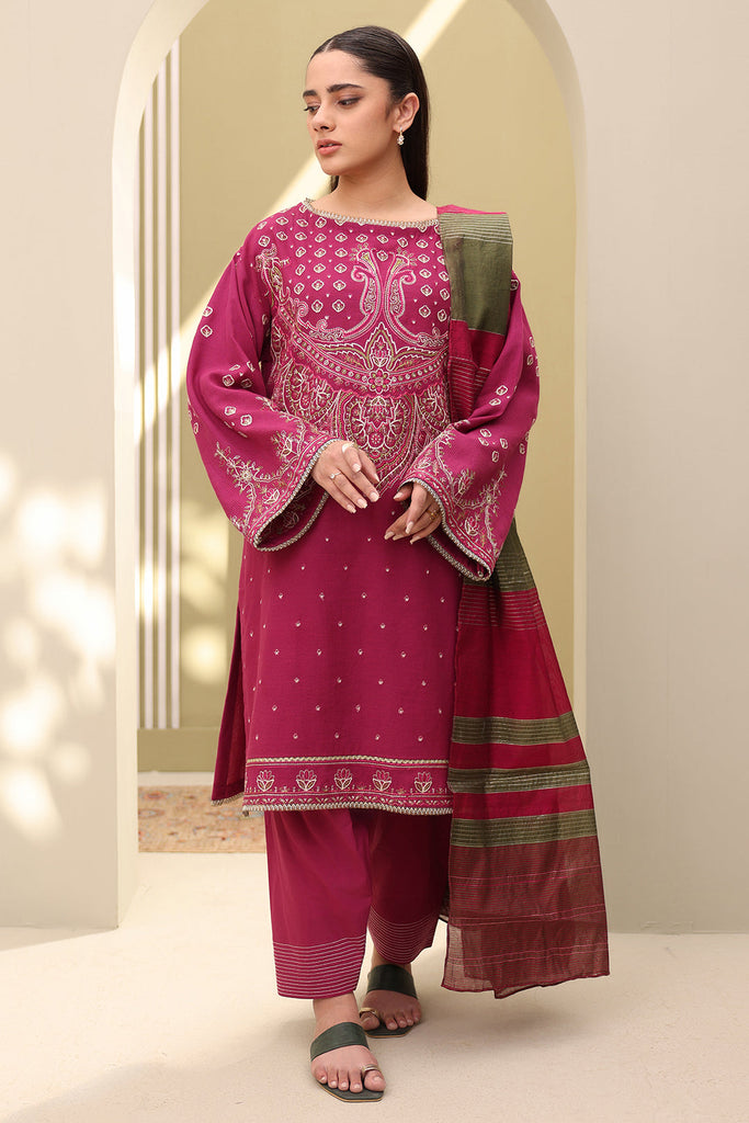 Zellbury Embroidered 3PC Lawn – W0286