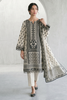 Zellbury Monochrome Lawn – Shirt Shalwar Dupatta - 1088