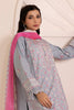Zellbury Cotton Satin – Embroidered Shirt Shalwar Dupatta - 0257