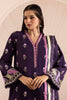 Zellbury Cotton Satin – Embroidered Shirt Shalwar Dupatta - 0261
