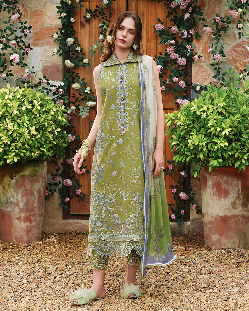 Mushq Hemline Secret Garden Lawn – Whispering Ivy