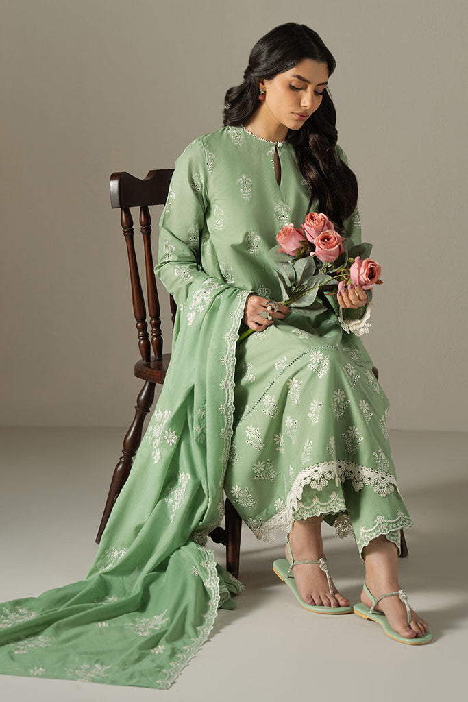 Cross Stitch Chikankari Lawn – Sage Garden