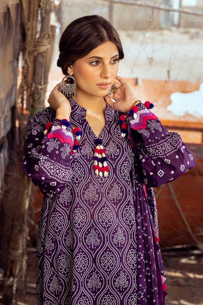 Freesia by Gul Ahmed Unstitched Embroidered Lawn 3 Piece Suit GA26UFL PM-62052 - Summer Collection