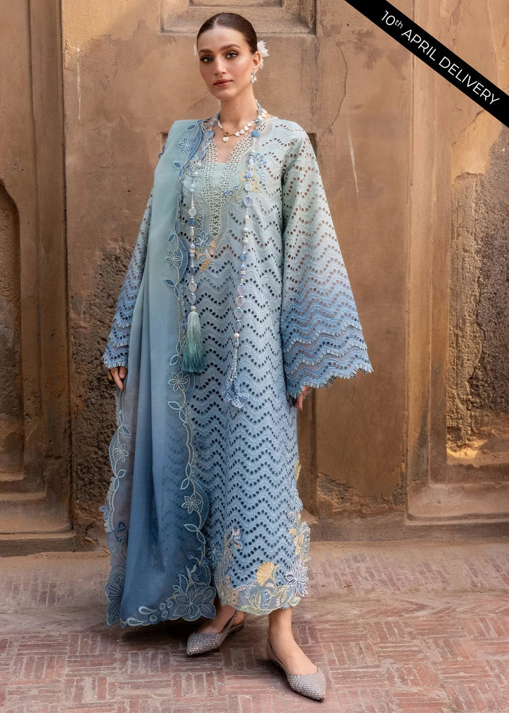 Crimson Flow Luxury Lawn – OMBRE LOVE - D8A