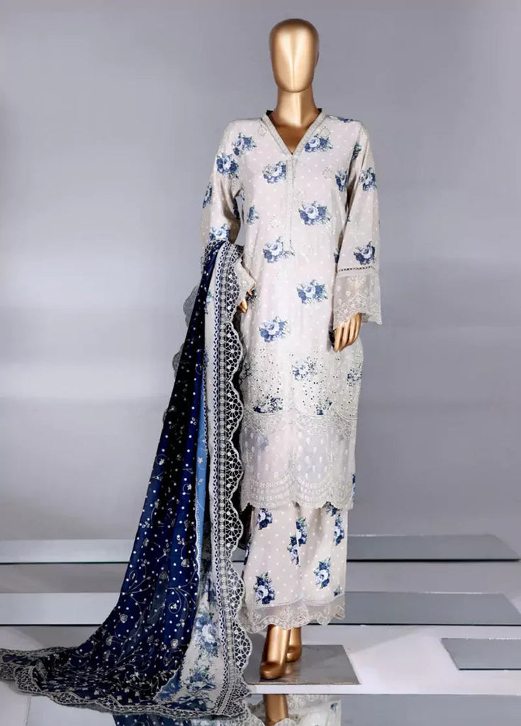 Bin Saeed Stitched Lawn Suit – B-8