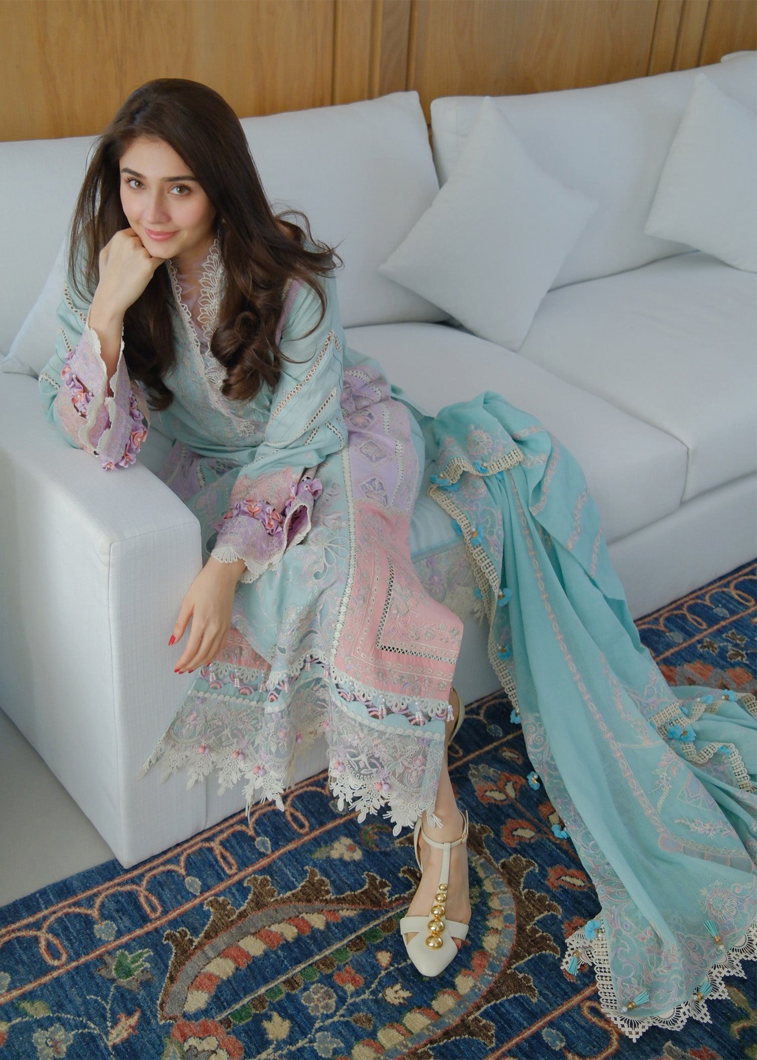 Kanwal Malik Eliana Sea Green Embroidered Luxury Lawn Suit | Pakistani Formal Wear YourLibaas Kanwal Malik Eliana Sea Green Embroidered Luxury Lawn Suit | Pakistani Formal Wear YourLibaas