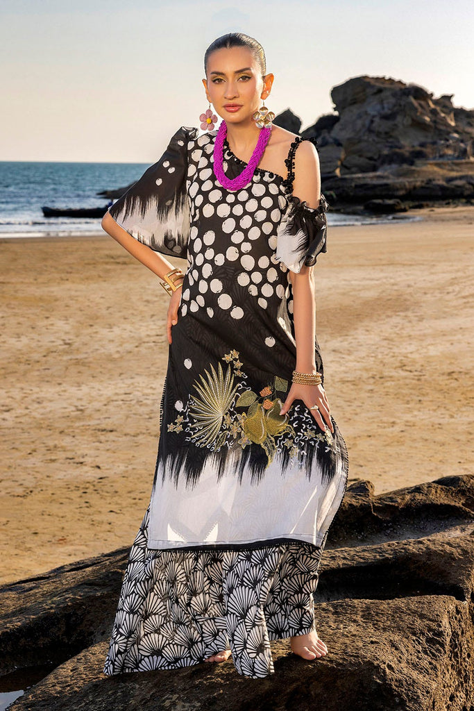 Gul Ahmed Summer 2025 – 2 Piece Embroidered Printed Lawn Suit TL-42116