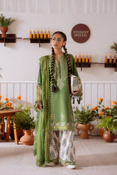 Saira Rizwan Green Lawn Suit ZAFIRA-A-SRL25-03 Pakistani