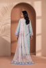 Sadabahar Printed Viscose D-02 Blue - model back