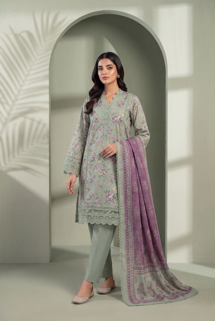 Sadabahar Stitched Lawn 981 Pista - model front
