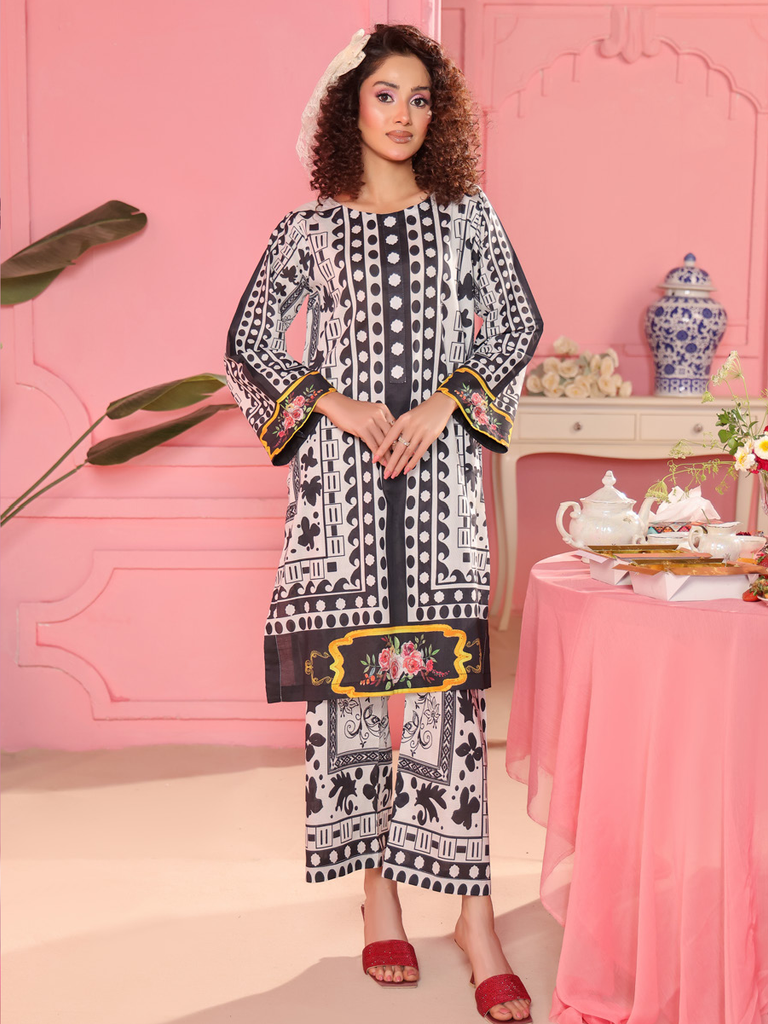 Isha & Aysha Khan 2Pc Lawn Prints – D-03